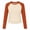 Orange, variant on Girls Long Sleeve Shirts Raglan Color Slim Fit Cute Tunic Top for 5-14 Years