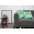thumbnail image 3 of Ambesonne Floral Throw Pillow Cover 2 Pack, with Flowers, 18", Pale Blue Teal Red, 3 of 7