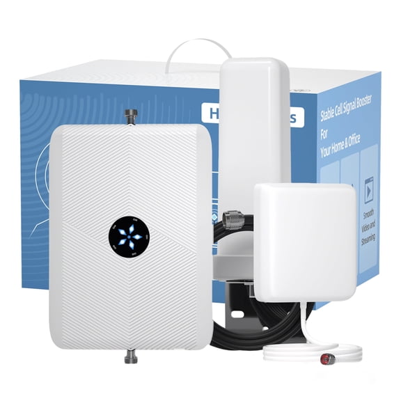 Lintratek Cell Phone Signal Booster for Home, Cell Phone Booster for All U.S. Carriers, Band 2/4/5/12/17 Cell Booster up to 5,500 Sq ft, Boost 3G 4G LTE 5G Voice & Data  | FCC Approved