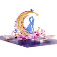 thumbnail image 4 of Romance 3D Moons Couple Greeting Card Handmade Papercut Arts for Anniversaries, 4 of 16