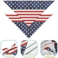 thumbnail image 3 of 4th of July Dog Bandanas 2 Pack, Memorial Day American Flag Scarf, Premium Polyester Fabric Soft and Comfortable,Patriotic Bandanas for Small, Large and Extra Large Dogs and Cats L, 3 of 6