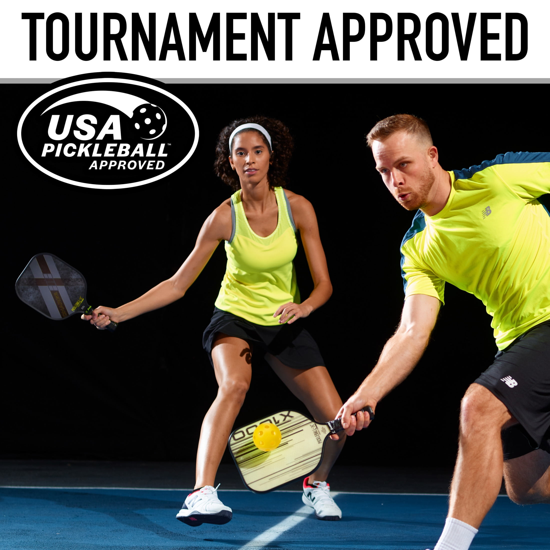 Franklin Sports X-26 Official Indoor Pickleballs - Bulk 100 Pack - Yellow