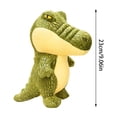 thumbnail image 4 of Crocodile Plush Cute Stuffed Animal With Textured Skin For Reptile Themed Decor & Comfort(Green-23Cm), 4 of 5