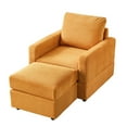 thumbnail image 4 of Classic Corduroy Single Sofa / Removable Backrest for Custom Comfort, 4 of 6