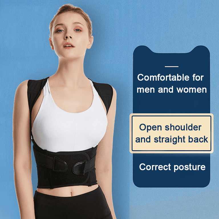Posture Corrector for Men, Adjustable Back Brace Shoulder for Women, Fits  Most Back Straightener for Back Pain Relief, Work, Sitting 