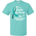 thumbnail image 3 of Inktastic Ovarian Cancer Awareness Brave and Strong with Arrows T-Shirt, 3 of 5