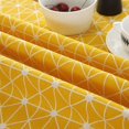 thumbnail image 4 of Mantel, Raya Redonda Línea de algodón Cubierta de Mesa Nordic Twill Floral Mantel Lavable Comedor Decorativo para vacaciones en casa Fiesta de Navidad Picnic (y. Afortunado Sencillez, 4 of 5