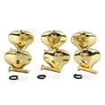 thumbnail image 1 of 6 Pcs Guitar Machine Head Button Fish Tail Shape Guitar Tuning Peg Tip Metal Tuning Peg Head Replacement For Electric Guitar, 1 of 8
