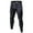 Black, variant on Mens Dry Fit Compression Leggings Sport Pants