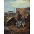 thumbnail image 2 of Winslow Homer 15x18 Black Ornate Wood Framed Double Matted Museum Art Print Titled - Home, Sweet Home (C. 1863), 2 of 5