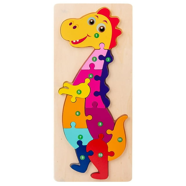 New Wooden Puzzles 3D Puzzles For Toddlers Animals Puzzles For Kids