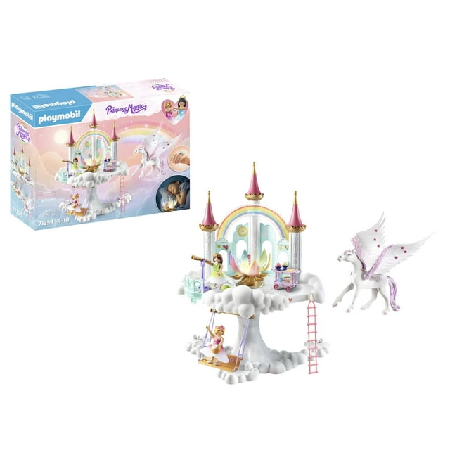 Juguete Playmobil Rainbow Castle en las nubes con Pegasus
