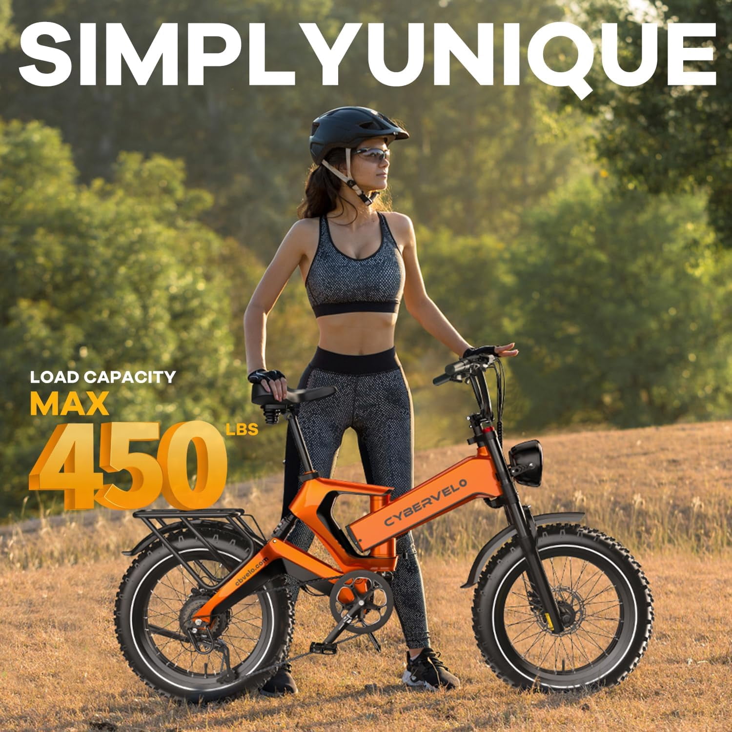Folding Electric Bike, 20" Fat Tires Ebike for Adults, 1500W 8-Speed E-Mountain Bike, 48V 20Ah