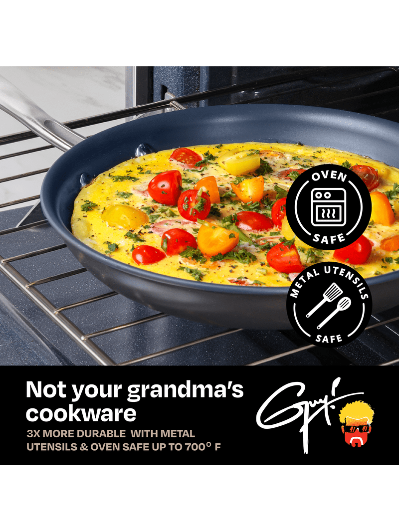 Guy Fieri's Flavortown Laser Titanium 12 Piece Set - Non-stick
