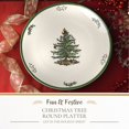thumbnail image 2 of Spode Christmas Tree Round Platter - 14-Inch Holiday Serving Plate for Charcuterie, Snacks, Desserts - Classic Christmas Dinnerware with Green Accents - Dishwasher & Microwave Safe, 2 of 7