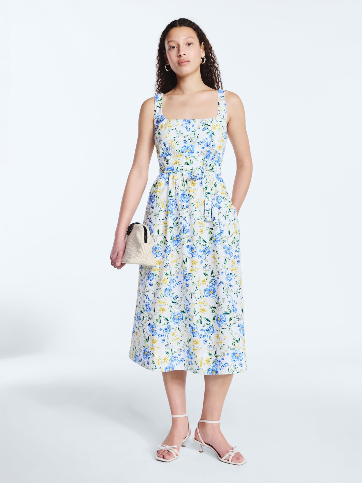 Free Assembly Women's and Women's Plus Embroidered Hearts Denim Panel Midi  Dress, Sizes XS- 4X - Walmart.com