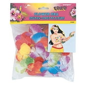 Unique Fun Rainbow Color Tropical Luau Flower Bra Bikini Top, O/S 5.5"