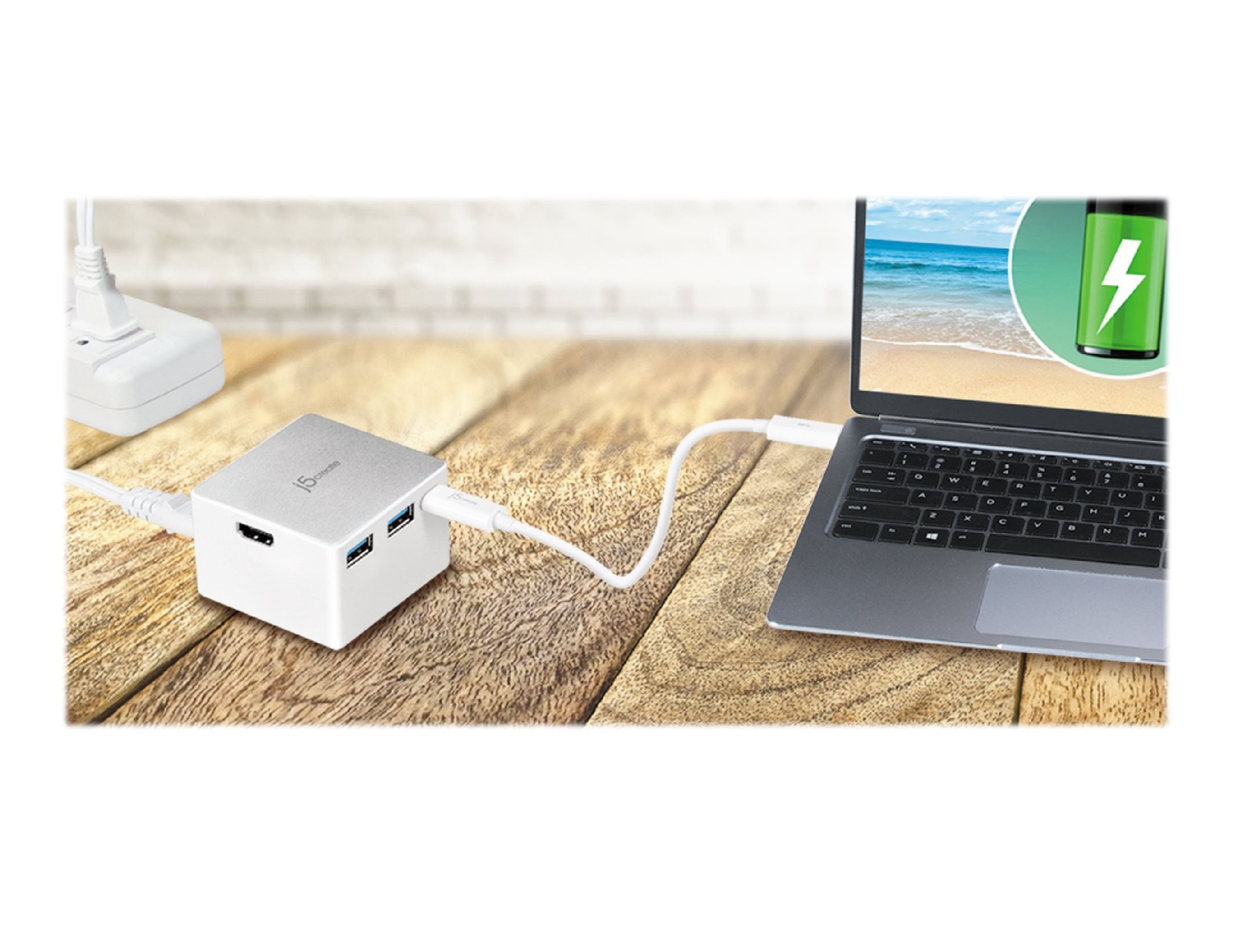 j5create JCDP385 - Docking station - USB-C - HDMI