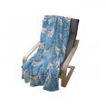 thumbnail image 3 of Sea Animals Soft Flannel Fleece Blanket, Dotted Humpback Whale Maritime Theme Summer Artwork Style Ornament Ocean Design, Cozy Plush for Indoor and Outdoor Use, 70" x 90", Blue Grey, by Ambesonne, 3 of 5
