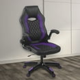 thumbnail image 3 of Aon Archeus Ergonomic Gaming Office Chair – Premium Comfort High-Back PC Gaming Seat w/ Lumbar Support, Armrests & Padded Cushion – Ergonomic Office Chair – Black/Purple, 3 of 8