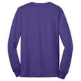 thumbnail image 6 of Port & Company PC55LS Mens Long Sleeve Core Blend Tees, Purple - 4XL, 6 of 6