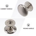 thumbnail image 6 of 10PCS Round Style Bedroom Door Cabinet Cupboard Drawer Knob Pull Handle Single Hole Round Handle, 6 of 8