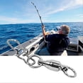 thumbnail image 3 of 30 Pieces Ball Bearing Swivel High Strength Stainless Steel Fishing Snap Swivels, 3 of 5