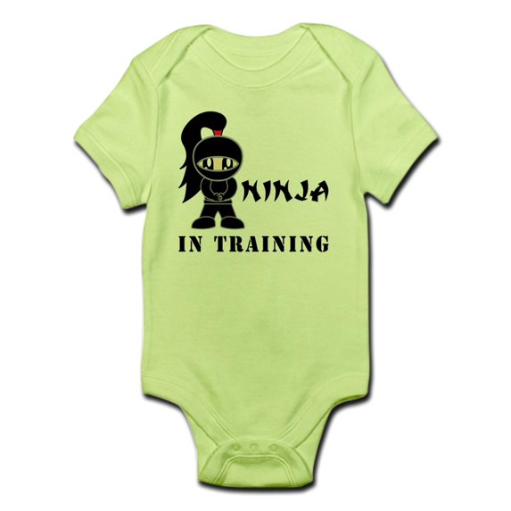 CafePress - Girl Ninja In Training Infant Bodysuit - Baby Light Bodysuit