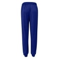 thumbnail image 6 of BLVB Women's Sweatpants Drawstring Jogger Pants Cinch Bottom Casual Elastic Waist Workout Trousers with Pockets Blue, 6 of 6