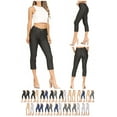 thumbnail image 7 of Women's 2 Pack Casual Comfy Slim Pocket Jeggings Jeans Capri Pants, 7 of 7