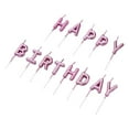 thumbnail image 1 of GUOOL 13 Pack Happy Birthday Candles Glitter Letters Cake Topper Decor Party Favor Rose Gold, 1 of 8