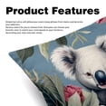thumbnail image 2 of Koala Decorative Bed Pillow Covers Throw Pillows Set with Unique Patterns for all Occasions - 16x16, 18x18, 20x20 inches - 2 Pack Pillow Inserts Included, 2 of 6
