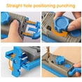 thumbnail image 4 of TFixol Guide de Perceuse Multi-Angle pour Meubles et Armoires - Localisateur de Précision pour Projets DIY, Construction en Plastique Bleu et Gris, Compatible avec Planches de 12-38mm, 4 of 6