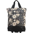 thumbnail image 2 of New York XPress  Design Pattern Carry on Bag Cabin Shopping Tote Bag with Wheeled - WHITE FLORAL, 2 of 3