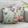 thumbnail image 3 of Nawypu  Spring Floral Pillow Covers  Tulip Lavender Daisy Butterfly Decorative Lumbar Pillowcases Holiday Cushion Cases for Sofa Couch Home Decorations, 3 of 5