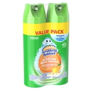 Scrubbing Bubbles Disinfectant Bathroom Shower & Tub Cleaner Grime Fighter Aerosol Spray, Citrus, 20 oz, 2 Pack