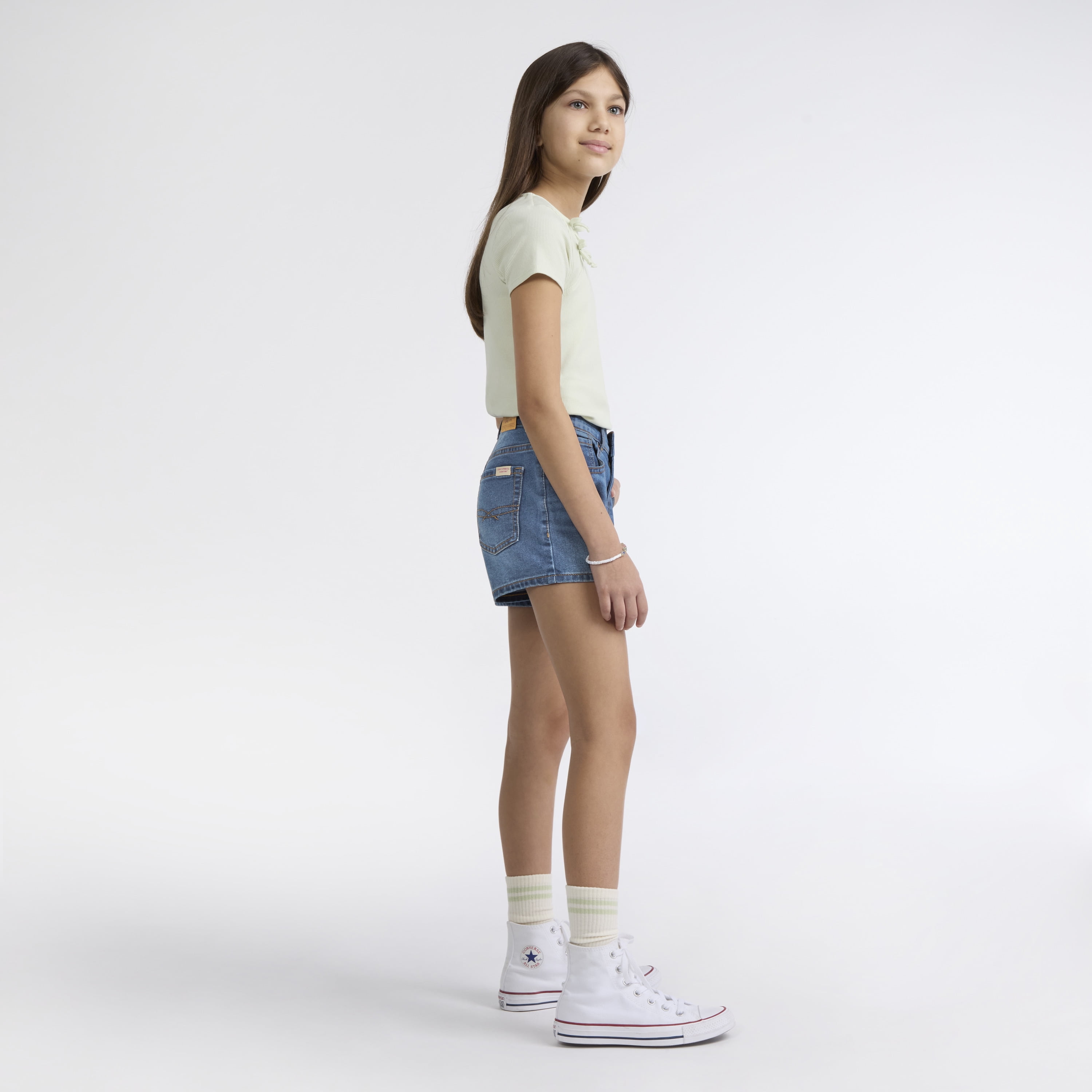 Levi Strauss Signature Girls High Rise 3" Denim Shorts, Sizes 5-18