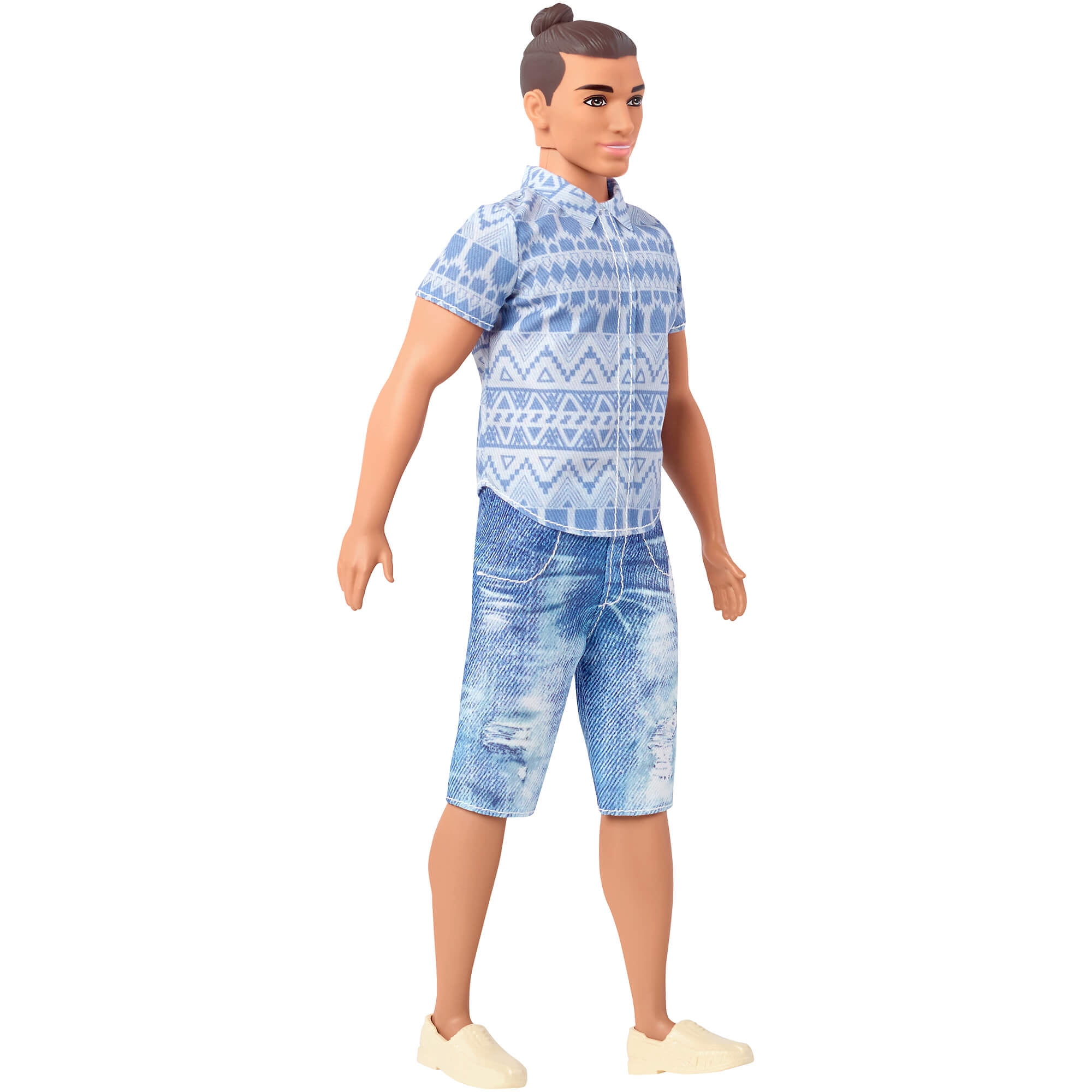 Barbie Ken Fashionistas Broad Doll 13 Distressed Denim