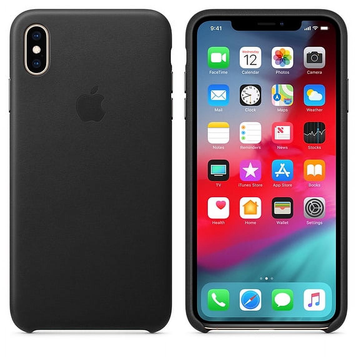 Apple Leather Case for iPhone XS Max - Black - image 2 of 8