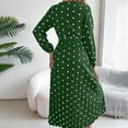 thumbnail image 4 of adviicd Fall Wedding Guest Dresses Women's Long Sleeve Wrap Front Maxi Dress with Tie Waist (Green,L), 4 of 8
