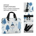 thumbnail image 4 of FORMRS 16" Laptop Bag Carrying Sleeve Case with Handle Travel Shoulder Briefcase, Simple Cartoon Snowmen, 4 of 8