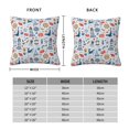 thumbnail image 2 of Pofeuu Watercolor Nautical Print Double-sided plush pillowcase Square Throw Pillow Covers Pillows Cover for Living Room Bedroom Sofa Couch Cushion Cover（No pillow core）-16"x16", 2 of 7