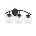 thumbnail image 4 of Trade Winds Hannah 3-Light Bathroom Vanity Light in Matte Black, 4 of 5
