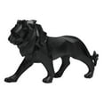 thumbnail image 5 of deevoka Animal Sculpture Geometric Figure Bookshelf Living Room Lion Statue Figurine Black, 5 of 9
