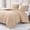 Beige, variant on Casa Platino Full Comforter Set - Pre-Washed Full Bed Comforter Set - Full Ultra Soft Bed Set - Microfiber Full White Bedding Sets - Breathable Full Bed Set - Cozy Full Bedding – White
