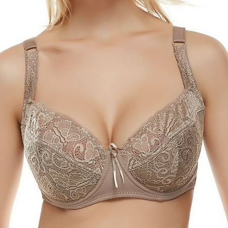 

KIHOUT Bra For Women Clearance Women Yoga Sports Front Closure Extra-Elastic Breathable Lace Trim Bra Underwear