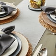 thumbnail image 5 of DII Taupe Woven Paper Round Placemat (Set of 6), 5 of 6