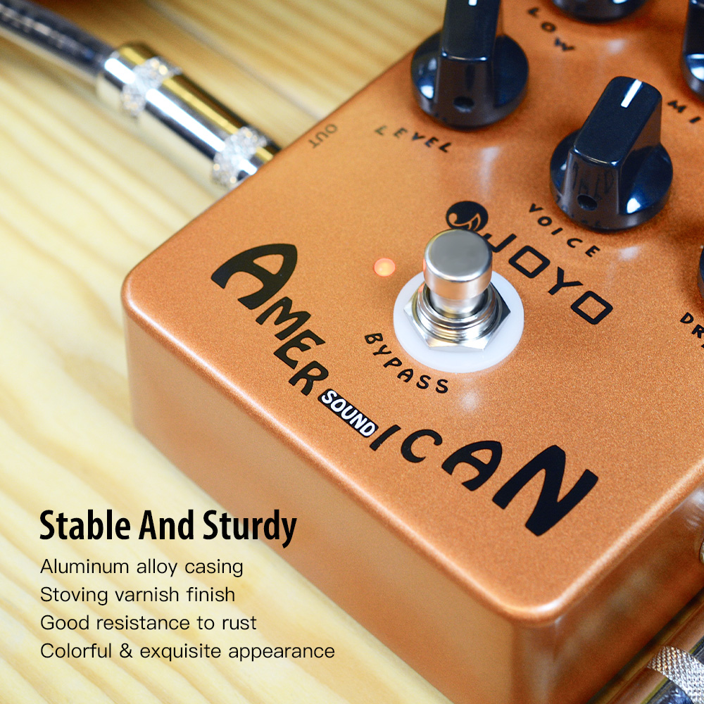 JOYO JF-14 American Sound Amp Simulator Pedal of Fd 57 Deluxe Amplifier for Electric Guitar