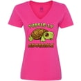 thumbnail image 3 of Inktastic Turtle-ly Adorable Cute Turtle Women's V-Neck T-Shirt, 3 of 5