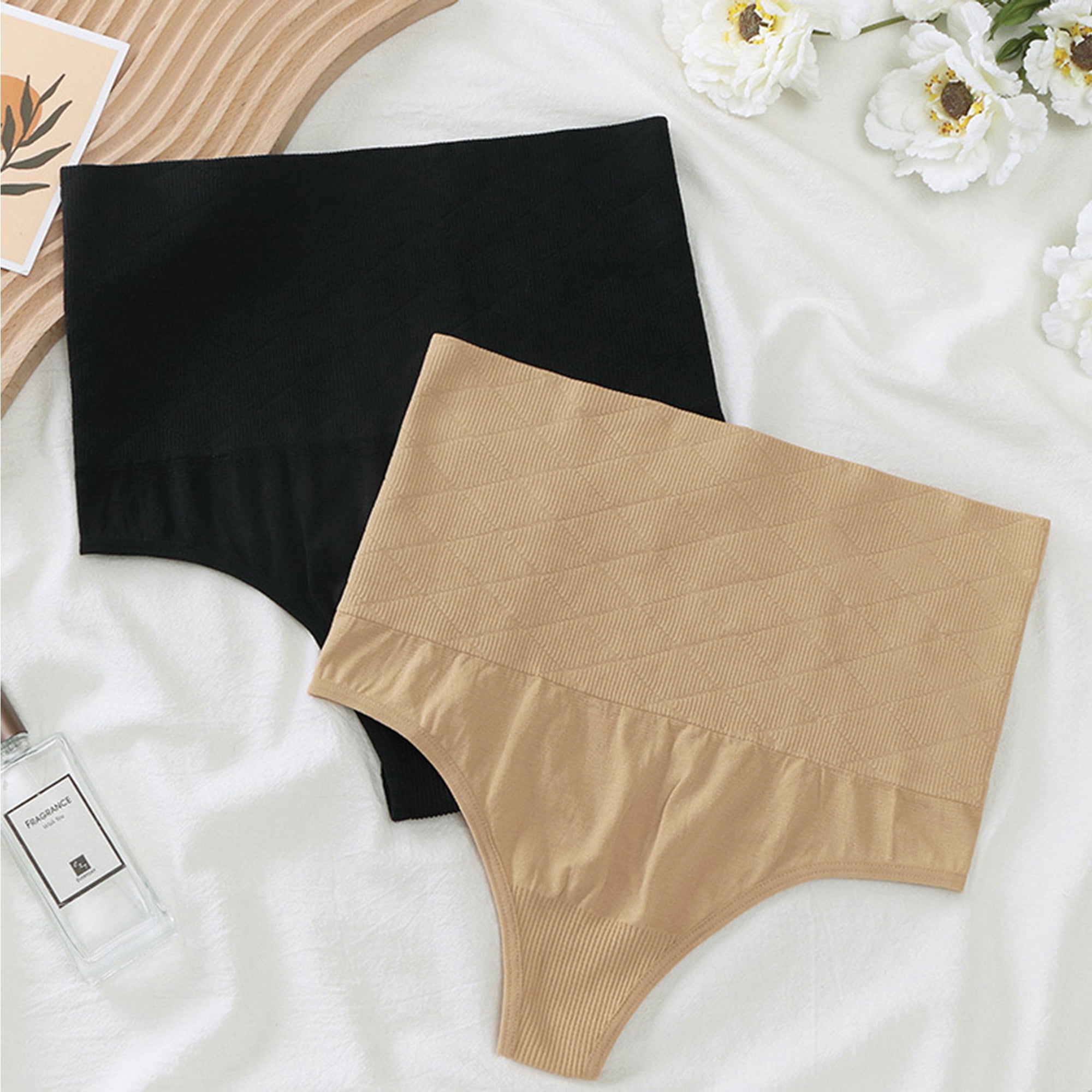 Unique Bargains Women's Tummy Control Shapewear Slimmer High Waist Briefs L Black